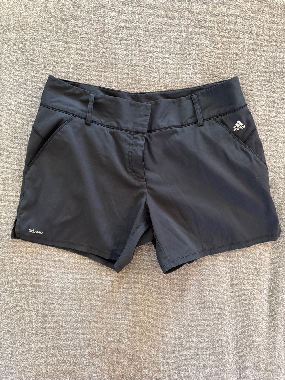 adidas adizero Black Women's Athletic Shorts with Subtle Logo